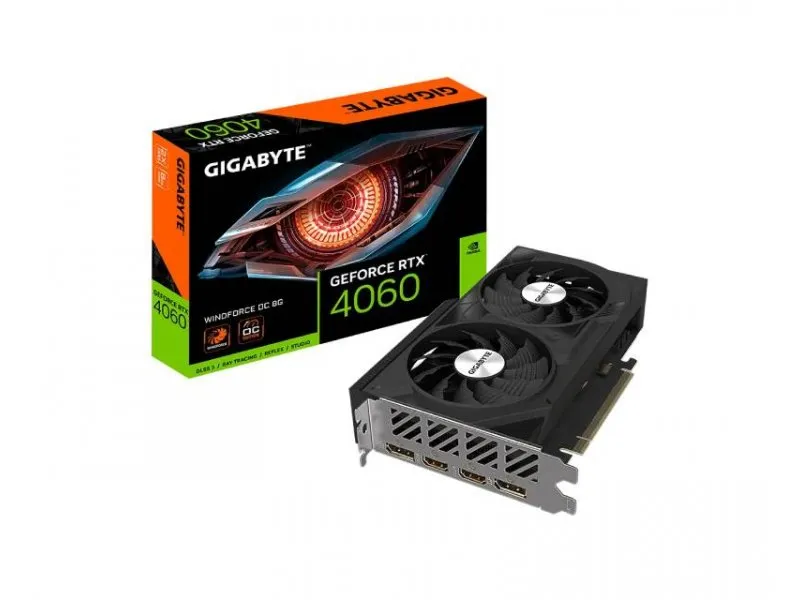 nVidia GeForce RTX 4060 WINDFORCE OC 8GB GV-N4060WF2OC-8GD