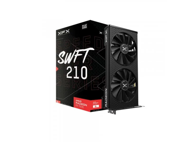 AMD RADEON SPEEDSTER SWFT 210 RX7600 CORE 8GB GDDR6 RX-76PSWFTFY