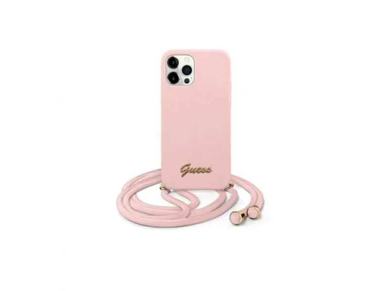 Futrola za iPhone 12/12 Pro Pink Metal Logo Cord