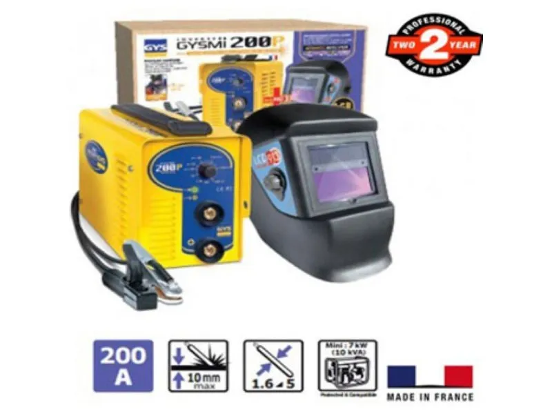 inverterski aparat za varenje+ maska LCD techno GYSMI 200P