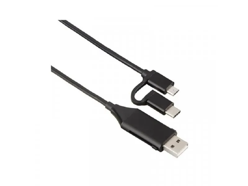 4u1 muško/ženski USB- mikro USB Kabl+USB-C adapter 135745