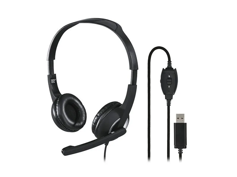 PC slusalice sa mikrofonom HS-USB250, stereo, crne