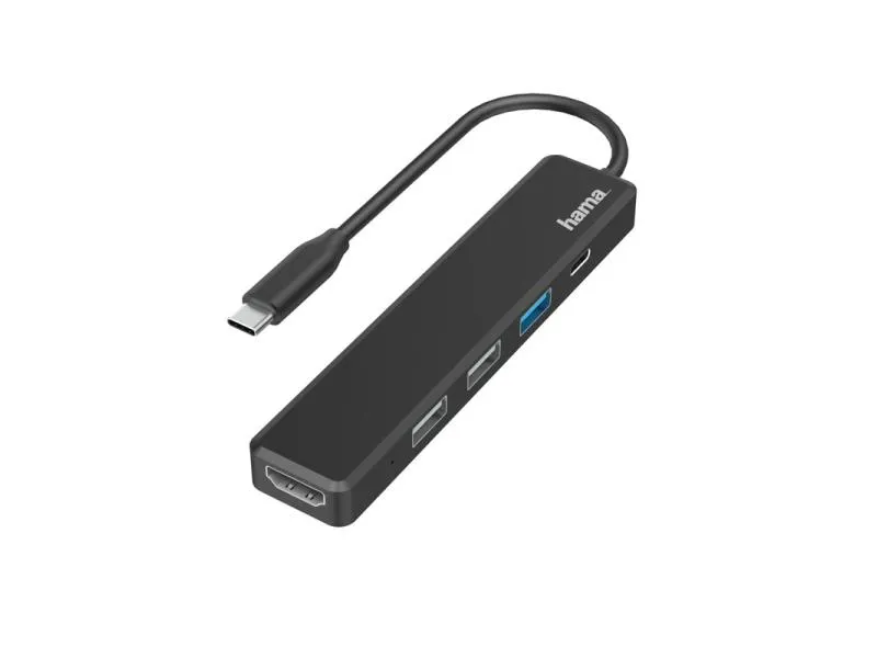 USB-C HUB, 5 portova, 3 x USB-A, USB-C, HDMI