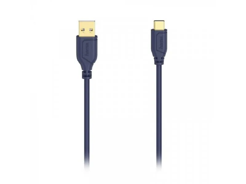 USB-C kabl, fleksibilan, bakar, pozlata, 0.75m teget 200635
