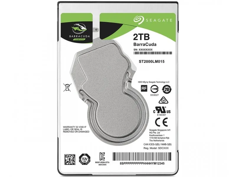 2TB 2.5'' SATA III 128MB 5.400rpm ST2000LM015 Barracuda