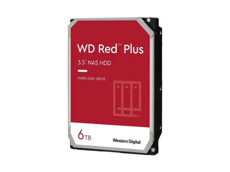 6TB Red Plus NAS 3.5 SATA III 256MB IntelliPower WD60EFPX