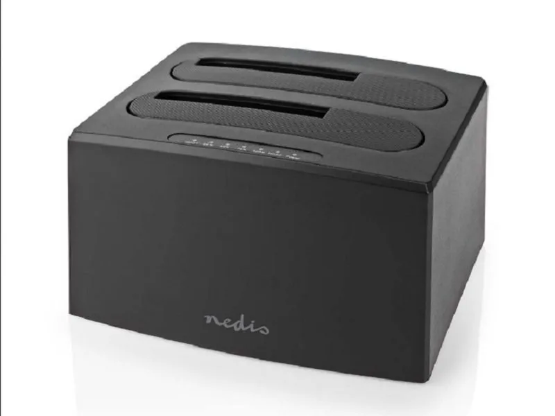 HDDUDB3210BK USB 3.2 DUPLI docking station za 2.5/3.5 SATA hard diskove, Kloniranje max 8TB