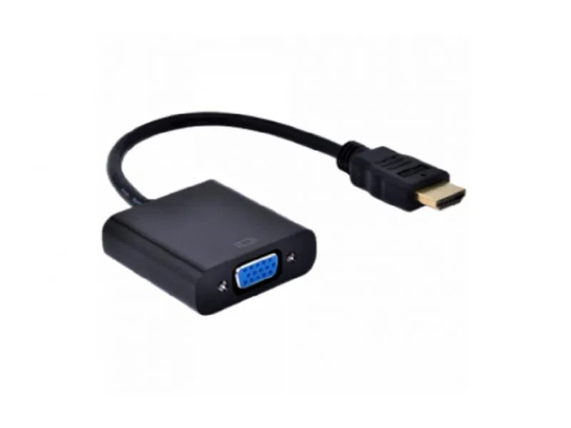 HDMI to VGA with audio Black