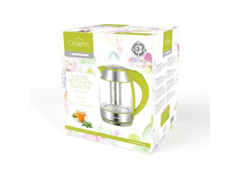 Električno kuvalo HEK-TF2200GR 1,8l/2200W/filter za čaj/zeleno