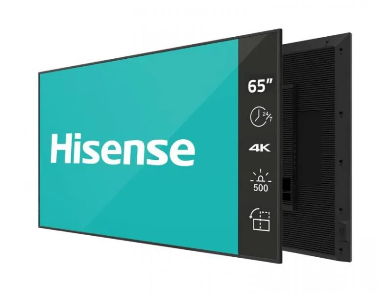 65'' 65DM66D 4K UHD 500 nita Digital Signage Display - 24/7 Operation