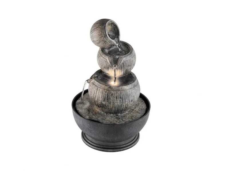Sobna fontana 26cm WF04 mini fontana sa toplo belim LED osvetljenjem 170x260x170mm