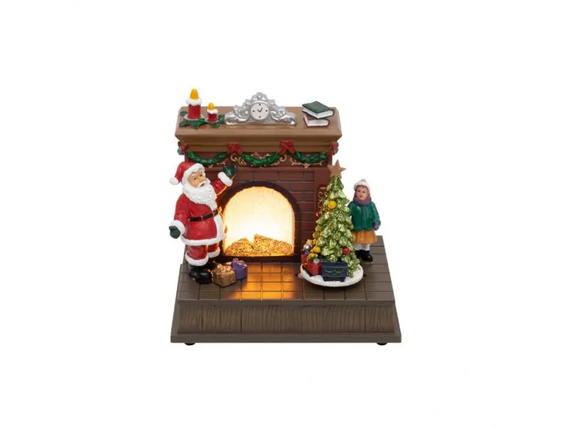 svetleća LED diorama kamin