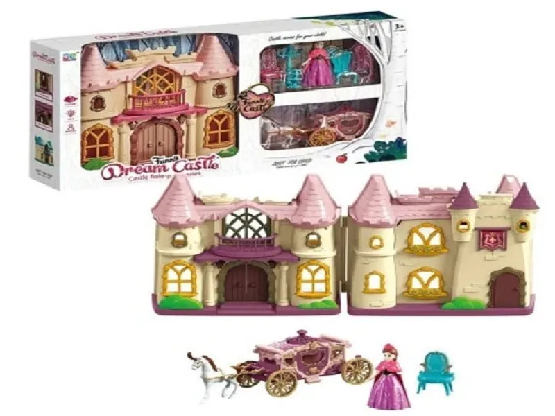 Dvorac set pink sa kočijom 1040559