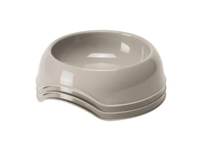 Činija plastična za psa 700ml siva