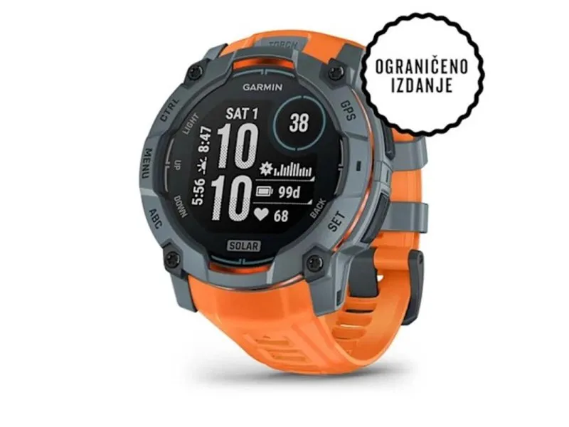 Instinct 3 50 SOLAR Orange (010-02935-01)