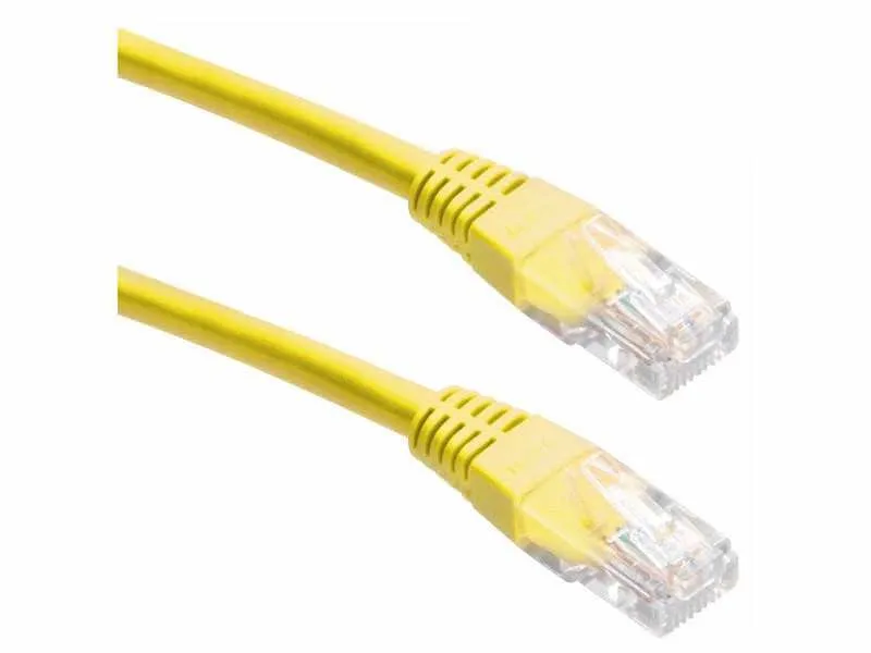 Patch Cable, Cat6 compatible, U/UTP, 3 m, Yellow