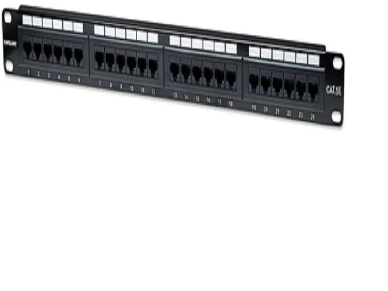 Rack Patch panel 19'' 1U Cat5e UTP 24 port 064-0122