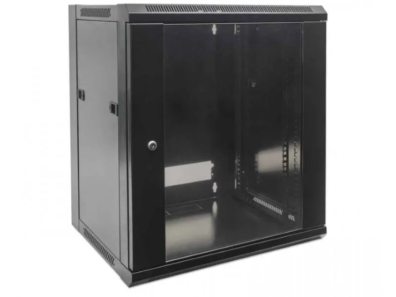 Wallmount Cabinet 6U Rek orman 19'' 450d sivi