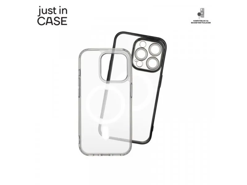 2u1 Extra case MAG MIX paket CRNI za iPhone 15 Pro