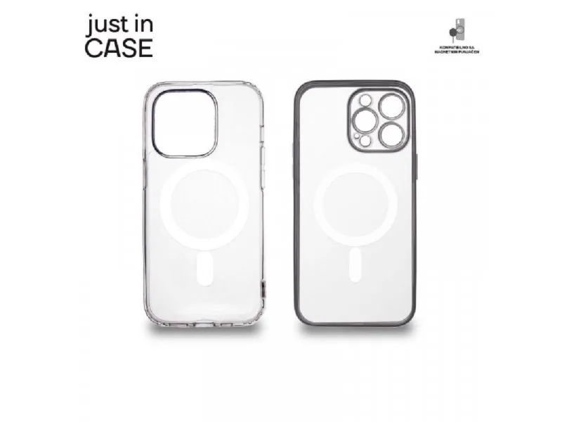 2u1 Extra case MAG MIX paket srebrni za iPhone 14 Pro Max