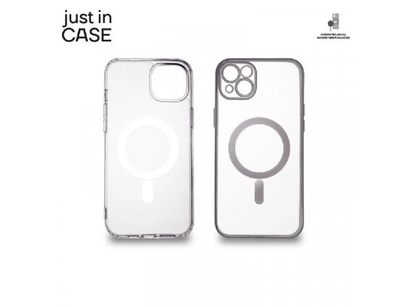 2u1 Extra case MAG MIX paket SREBRNI za iPhone 14 Plus