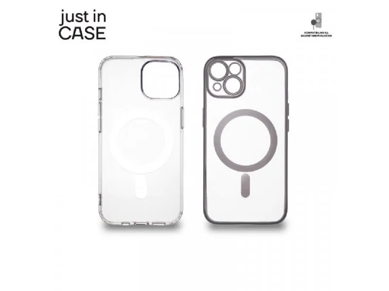 2u1 Extra case MAG MIX paket SREBRNI za iPhone 14
