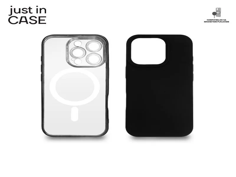 2u1 Extra case MAG MIX PLUS paket CRNI za iPhone 16 Pro MAGPL117BK