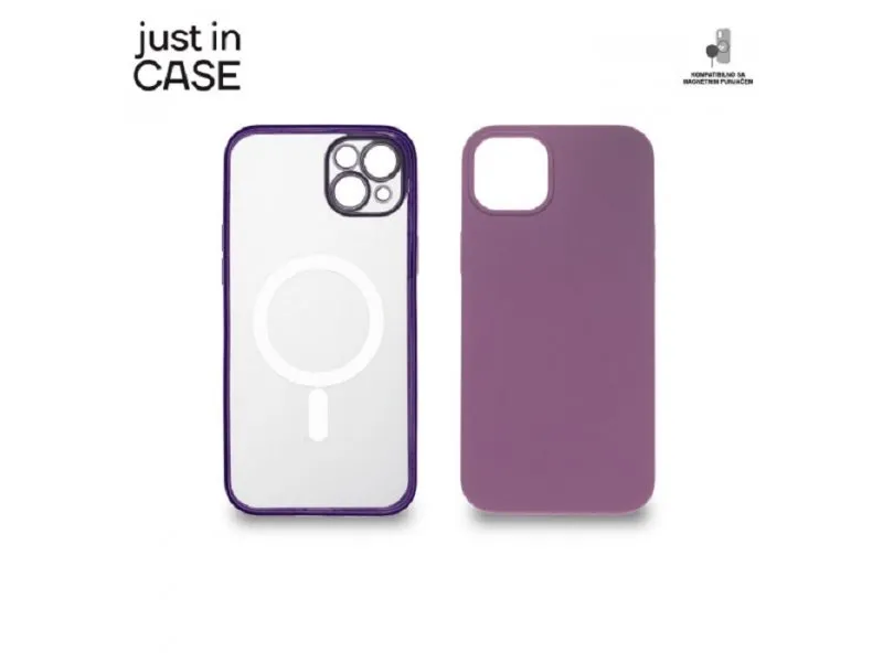 2u1 Extra case MAG MIX PLUS paket ljubičasti za iPhone 14 Plus