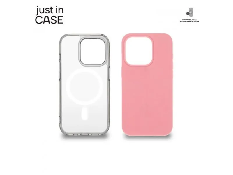 2u1 Extra case MAG MIX PLUS paket PINK za iPhone 15 Pro (MAGPL113PK)