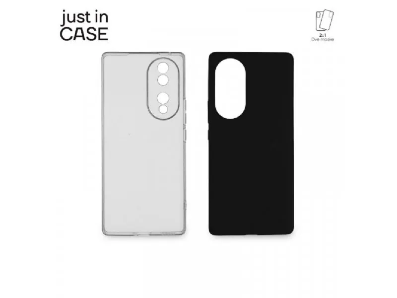 2u1 Extra case MIX paket CRNI za Honor 70
