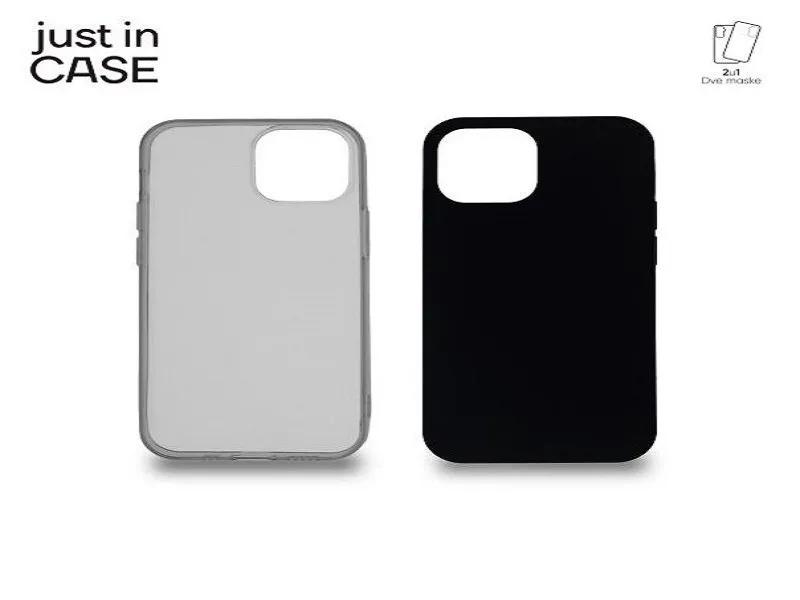2u1 Extra case MIX paket CRNI za iPhone 13 Mini MIX107BK