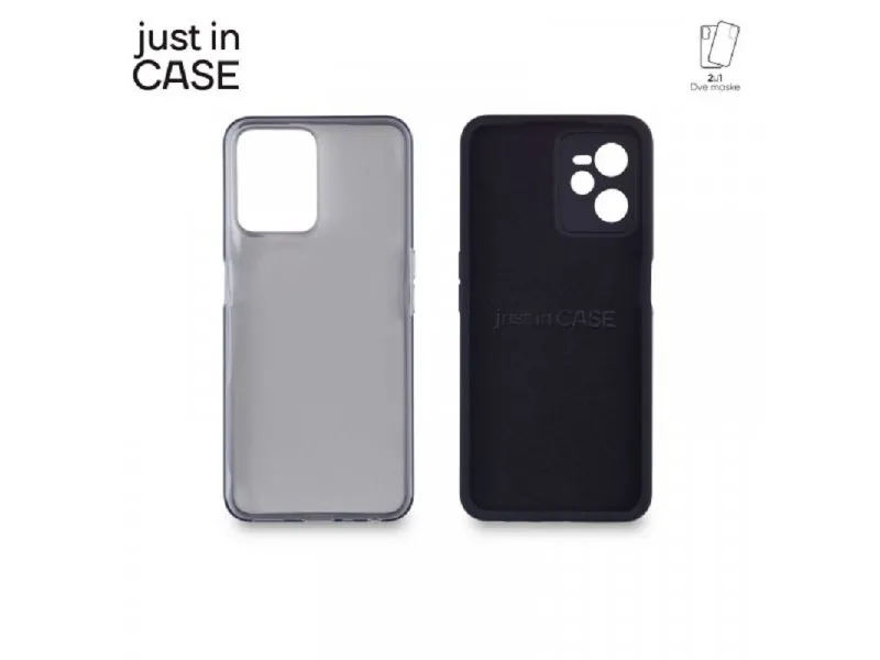 2u1 Extra case MIX paket CRNI za Realme C35