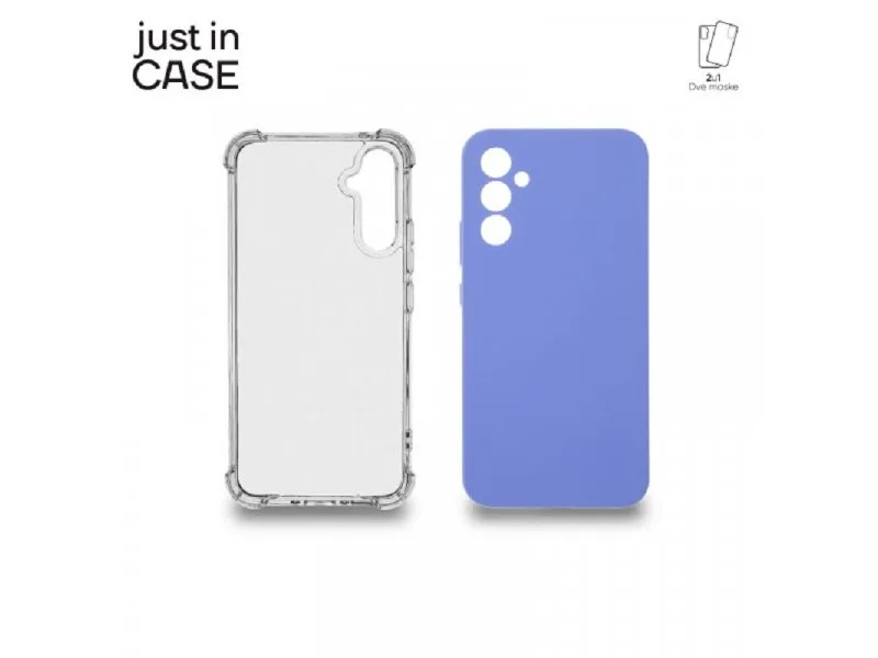 2u1 Extra case MIX paket maski za telefon LjUBIČASTI za A34 5G