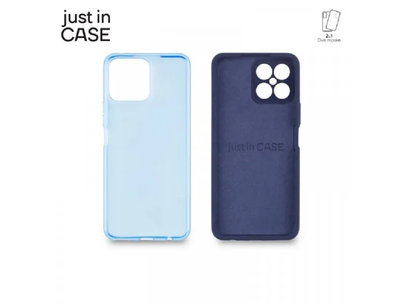 2u1 Extra case MIX paket PLAVI za Honor X8