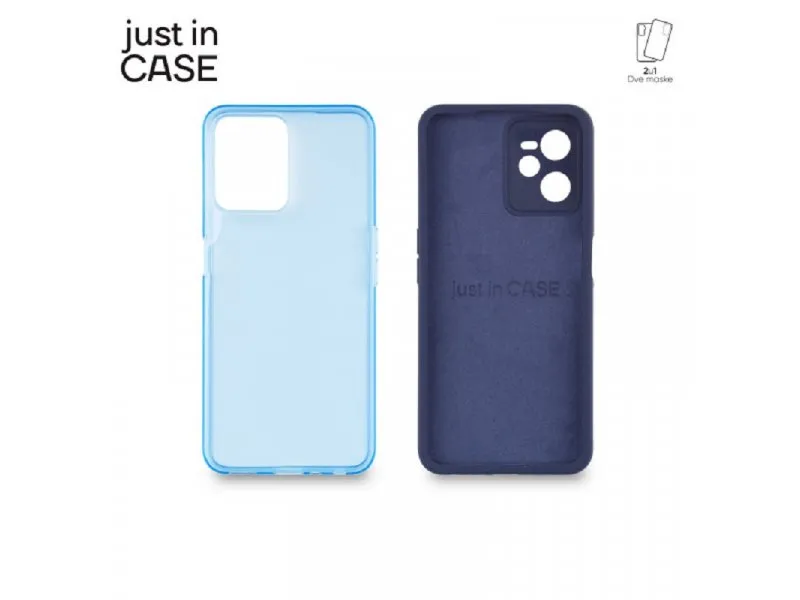 2u1 Extra case MIX paket PLAVI za Realme C35