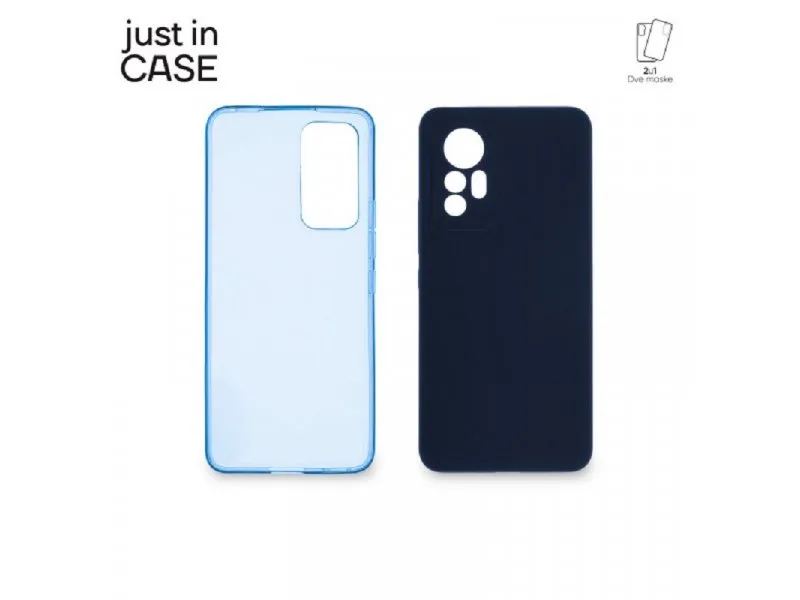 2u1 Extra case MIX paket PLAVI za Xiaomi 12 Lite