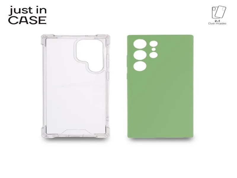 2u1 Extra case MIX paket ZELENI za S23 Ultra MIX218GN