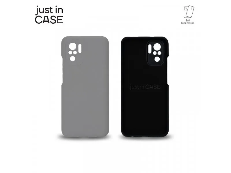 2u1 Extra case MIX PLUS paket CRNI za Redmi Note 10s