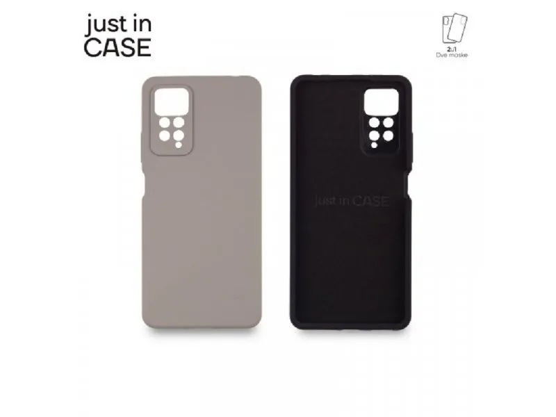 2u1 Extra case MIX PLUS paket CRNI za Redmi Note 11 pro