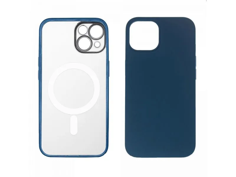 2u1 transparentna/plava - Zaštitna maska za iPhone 14