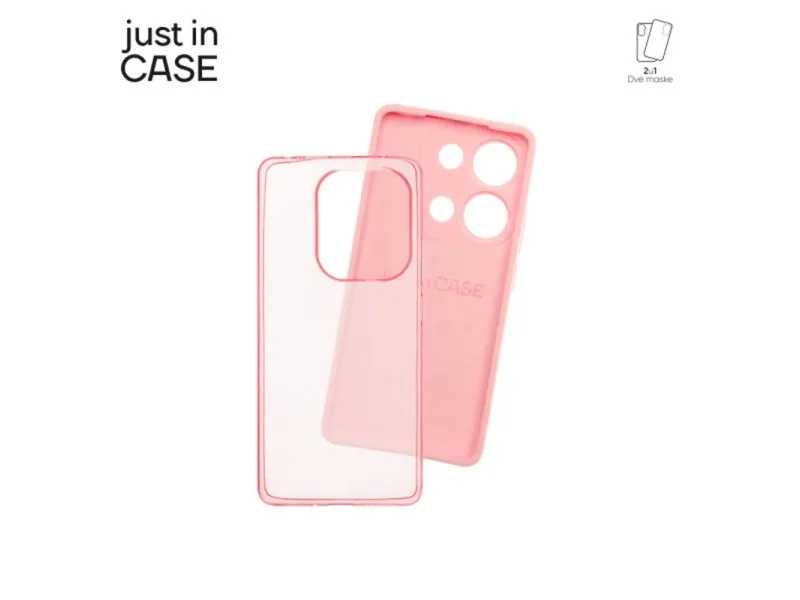 Paket maski za telefon 2u1 Redmi Note 13 Pro 4G PINK