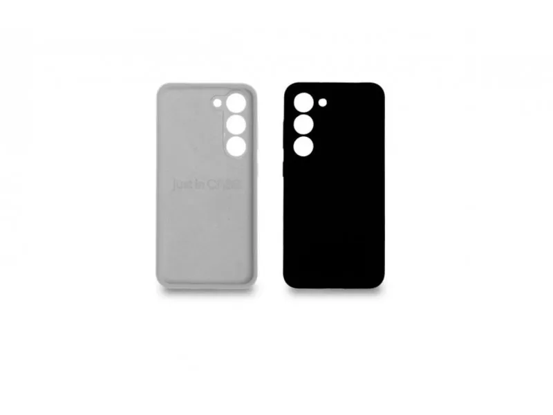 silikon 2in1 za Samsung S23 CRNA+SIVA