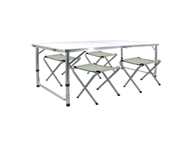 Kamp set sklopivi (sto i 4 stolice)