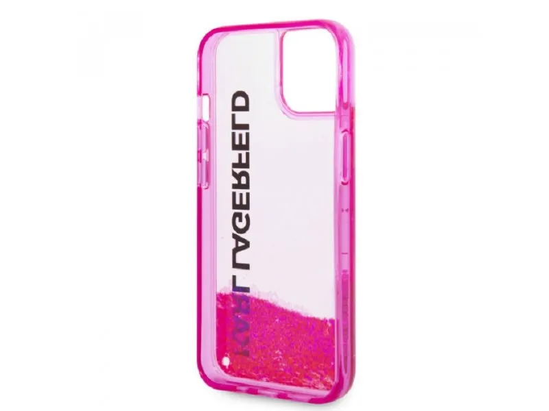 Maska za iPhone 14 LIQ. GLITTER ELONG PINK (KLHCP14SLCKVF)
