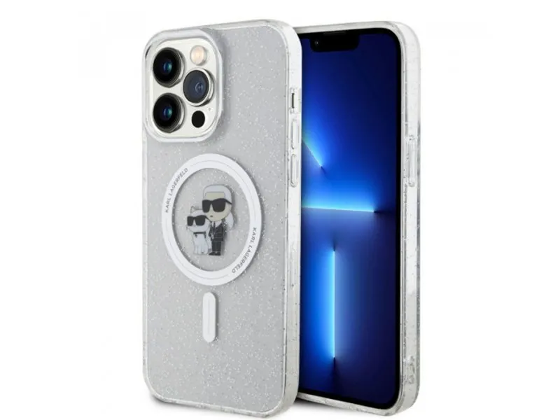 maska za iPhone 15 Pro Max MAGSAFE IML KC GLITTER TRANSPARENT