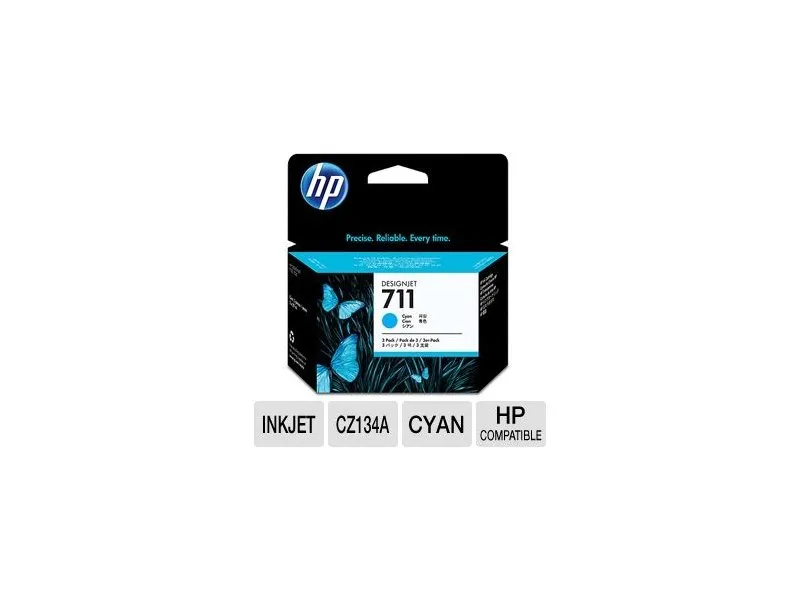 No.711 Cyan Designjet Ink Cartridge CZ130A