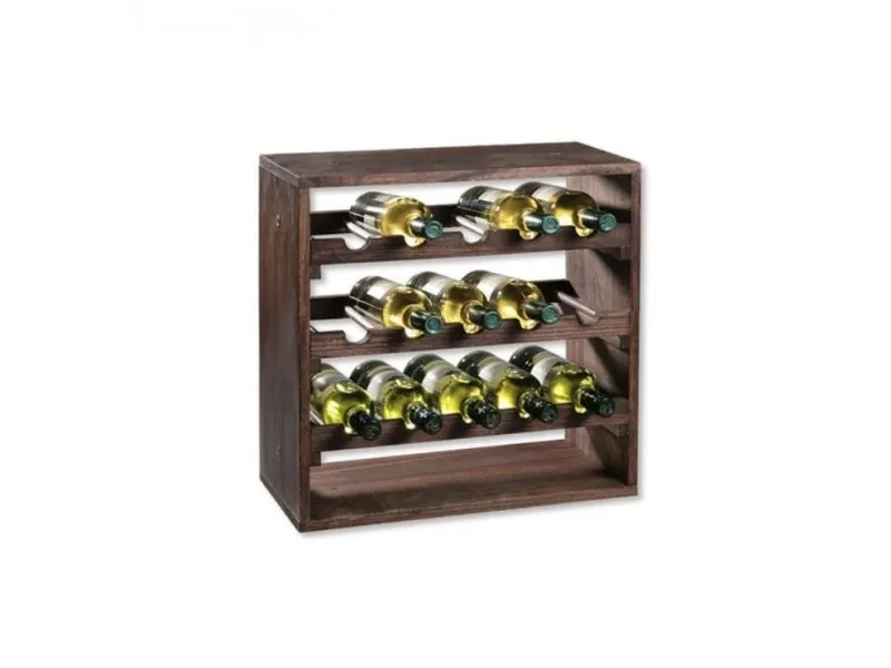 Polica za vino borovo drvo KSP69243
