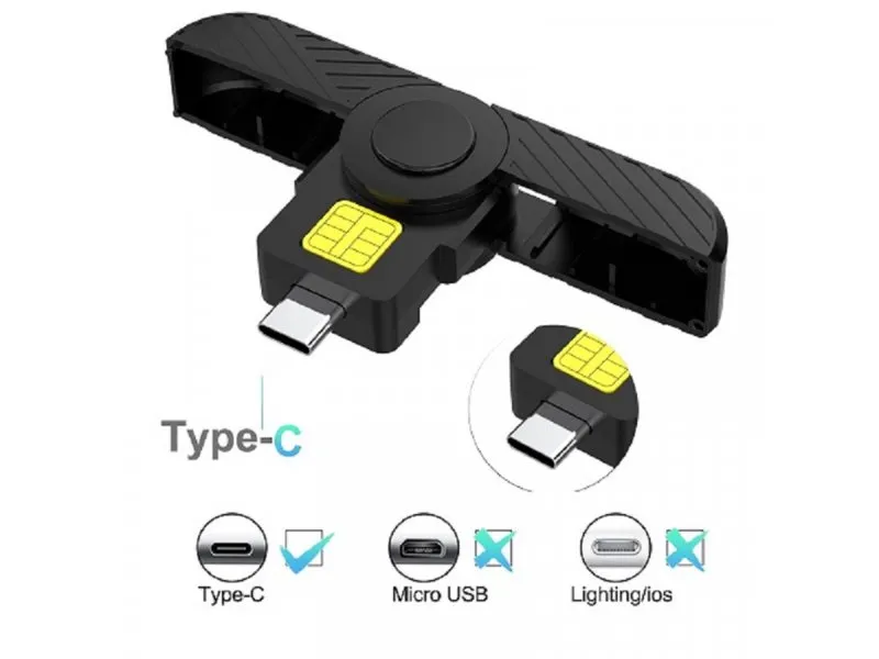 Tip C USB čitač ID smart CR-K1030B (70-004 )