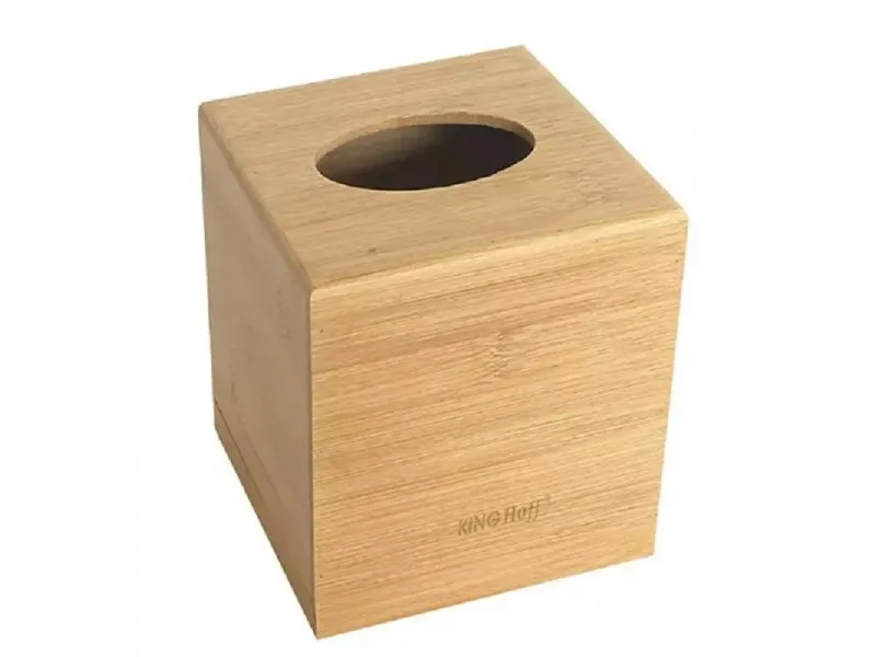 KH1689 DRŽAČ ZA PAPIR BAMBUS 13.8X13.8X15.6CM