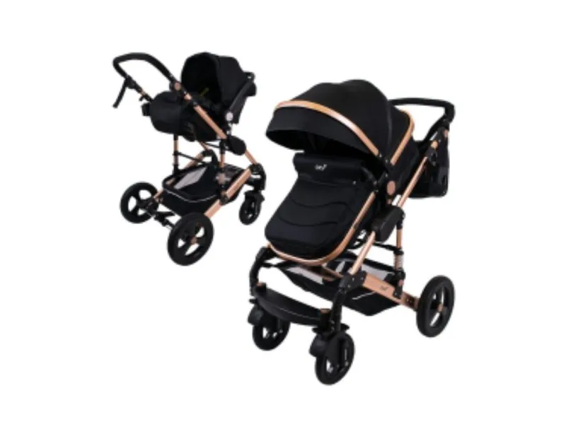 Kolica za bebe 3 u 1 Oxy - Black